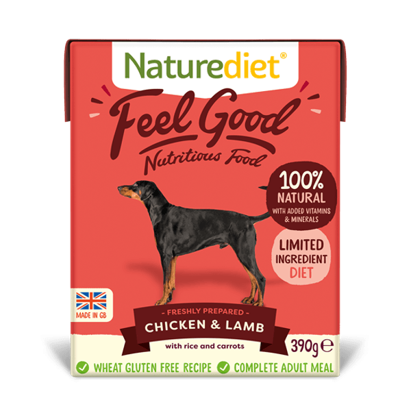 NatureDiet Chicken/Lamb 390g Dog Food Naturediet 