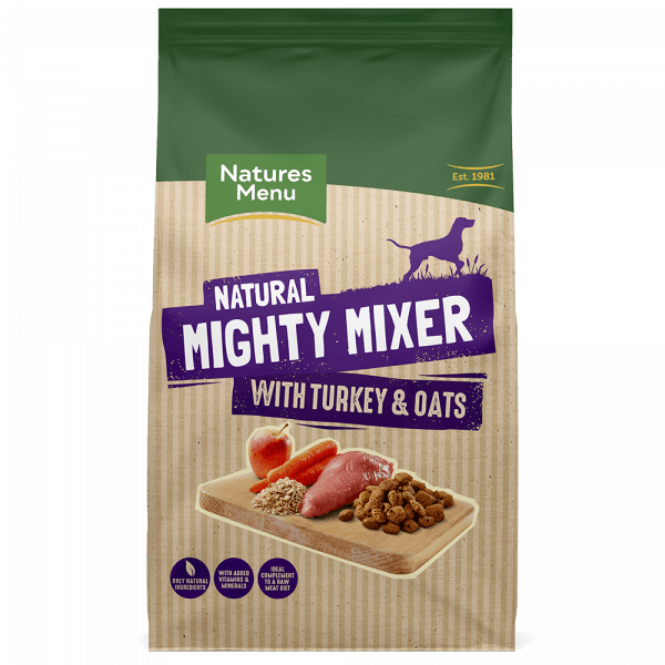 NM Mighty Mixer Turkey & Oats 2kg Dog Food Natures Menu 