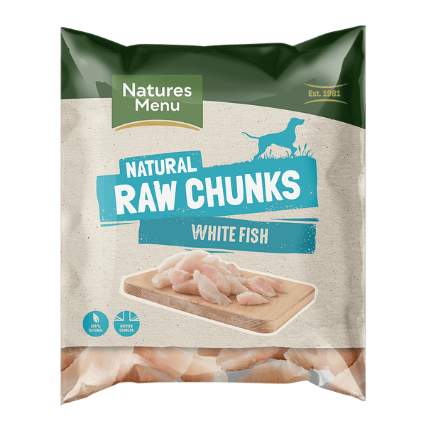 NM Fish Fillet Chunks 1kg Raw Dog Food Natures Menu 