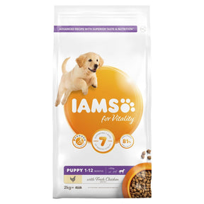 Iams Puppy Vitality Large Chicken 2kg Dry Dog Food Iams 
