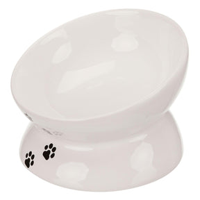 Trixie Cat Bowl Ceramic Elevated 13cm White Trixie 