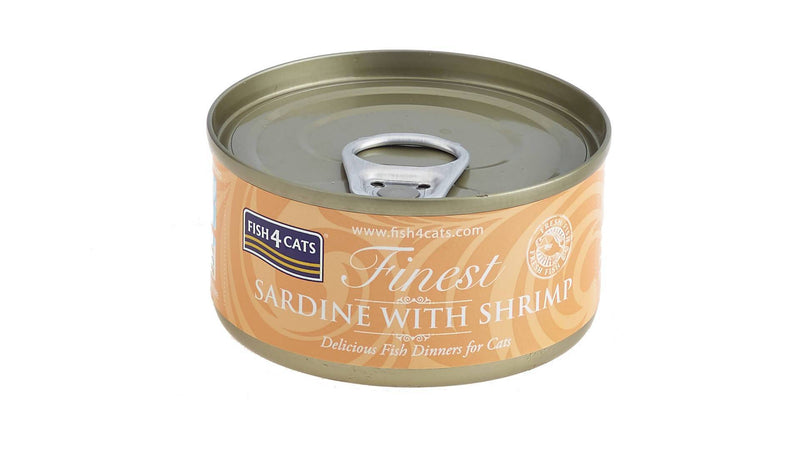 Fish 4 Cats Sardine / Shrimp 70g Wet Cat Food Fish 4 Cats 