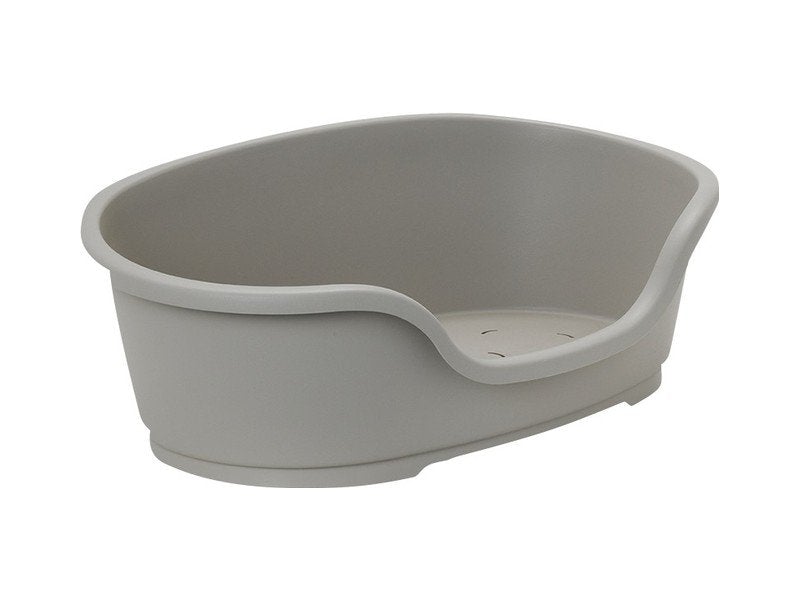 NO2 Plastic Dog Bed Warm Grey 50cm Dog Beds Do Not Disturb 