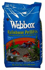 Webbox Rainbow Mixed Pond Pellets 10kg Webbox 