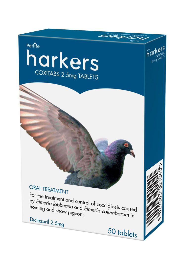 Harkers Coxi Tabs 50 Tablets Pigeon Harkers 