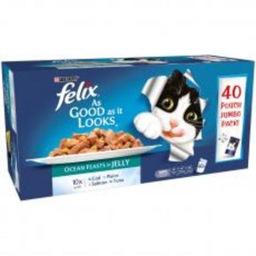 Felix AGAIL Fish 40pk Wet Cat Food Felix 