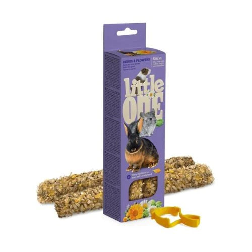 Little One Sticks Small Animal Herb/Flower 2x60g Little One 