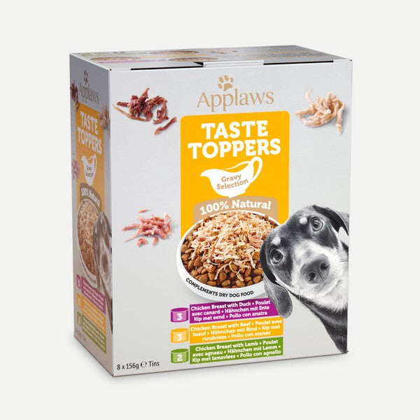 Applaws Taste Toppers Natural Wet Dog Food Gravy Selection 8 x 156g Applaws 
