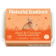 NI Beef and Chicken Cat 2x500g Raw Cat Food Natural Instinct 