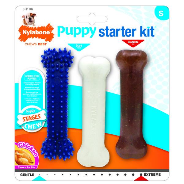 Nylabone Puppy Starter Kit Dog Toys Nylabone 