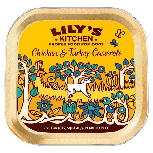 Lilys Kitchen Chick/Turk Casserole 150g Wet Dog Food Lily's Kitchen 
