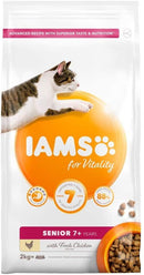 Iams Vitality Cat Senior 2kg Dry Cat Food Iams 