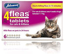 Johnsons 4 Fleas 6pk CAT Cat Treatments Johnsons 
