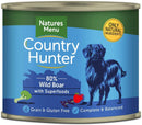 NM Country Hunter Wild Boar 600g Wet Dog Food Natures Menu 