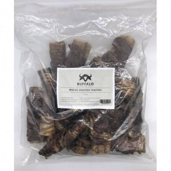 Buffalo Wrapped Trachea 1kg Dog Treats Bradlands Pet Supplies 