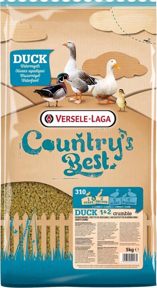 VL Duck 1&2 Crumble 5kg Poultry Versele-Laga 
