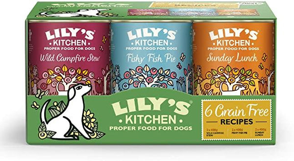 Lilys Kitchen Grain Free Multipack 6x400 Wet Dog Food Lily's Kitchen 