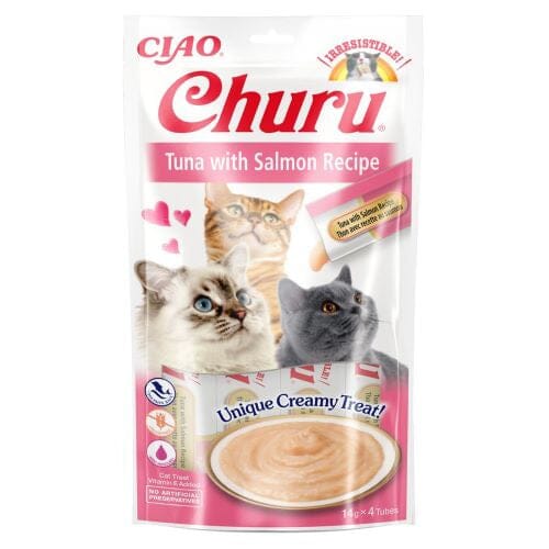 Churu for Cats Tuna & Salmon Recipe 4x14g Churu 