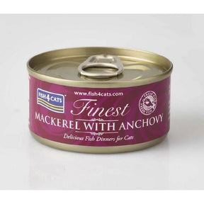 Fish 4 Cats Mackerel / Anchovy 70g Wet Cat Food Fish 4 Cats 