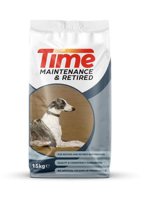Time Greyhound Maintenance & Retired 15kg Dry Dog Food Time 