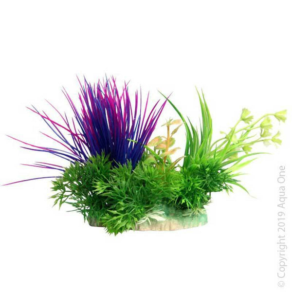Aquaone Ecoscape Small Purple 10cm Plastic Plants Aqua One 