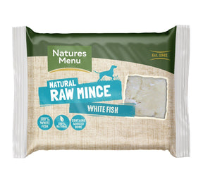 NM White Fish Block 400g Raw Dog Food Natures Menu 