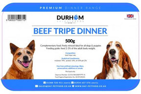 DAF Beef & Tripe Premium Dinner 500g Raw Dog Food Durham Animal Feeds 
