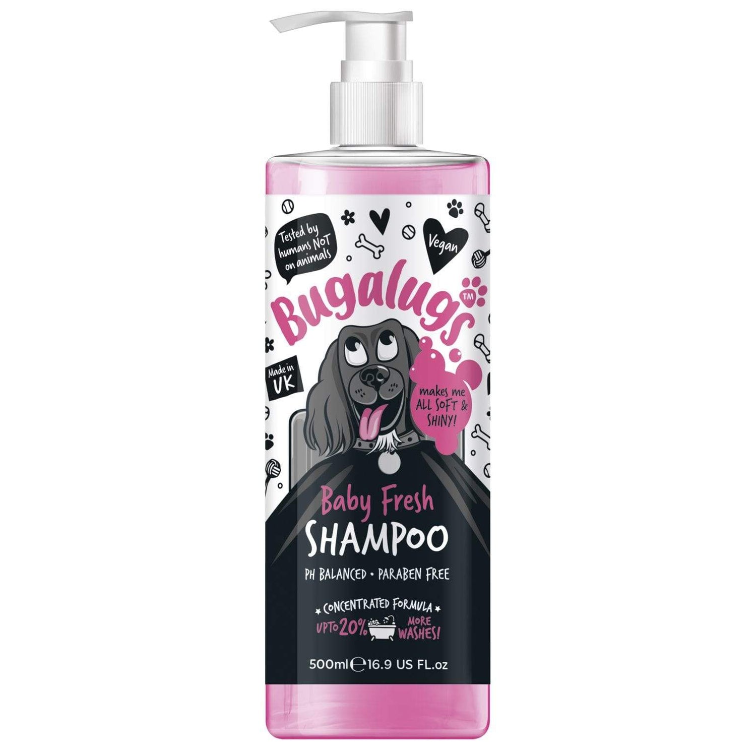 Bugalugs Baby Fresh Shampoo 500ml Dog Grooming Bugalugs 