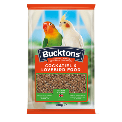Bucktons Cockatiel & Lovebird 20kg Indoor Food Bucktons 