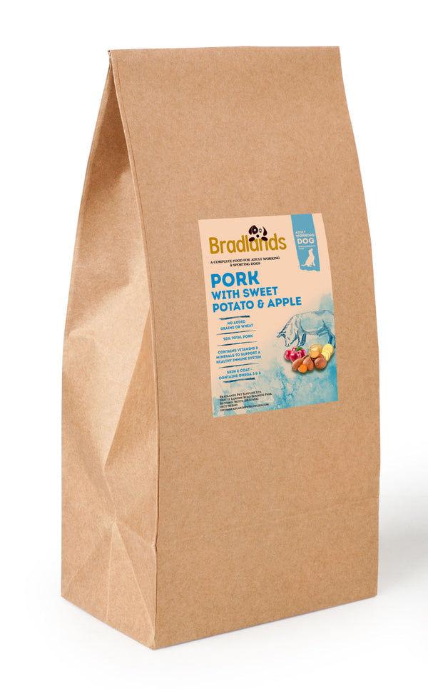 Bradlands Working Pork 15kg Dry Dog Food Bradlands 