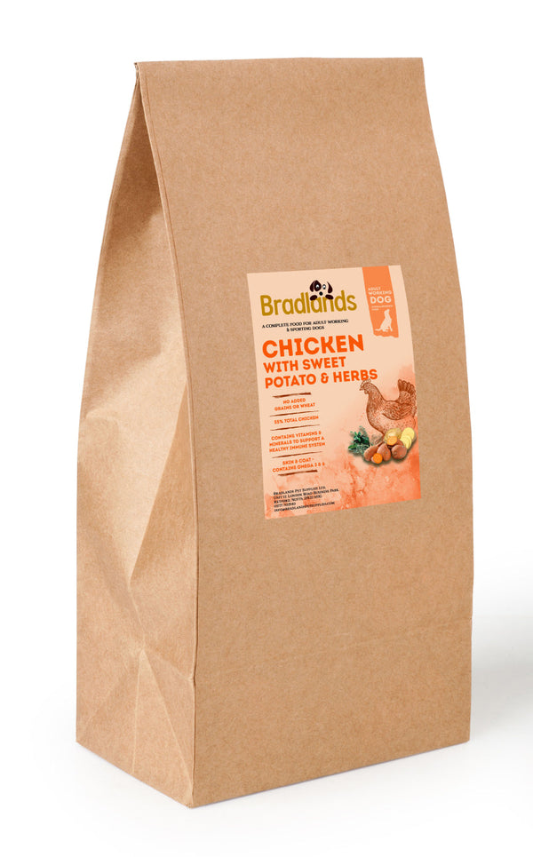 Bradlands Working Adult Chicken 15kg Dry Dog Food Bradlands 