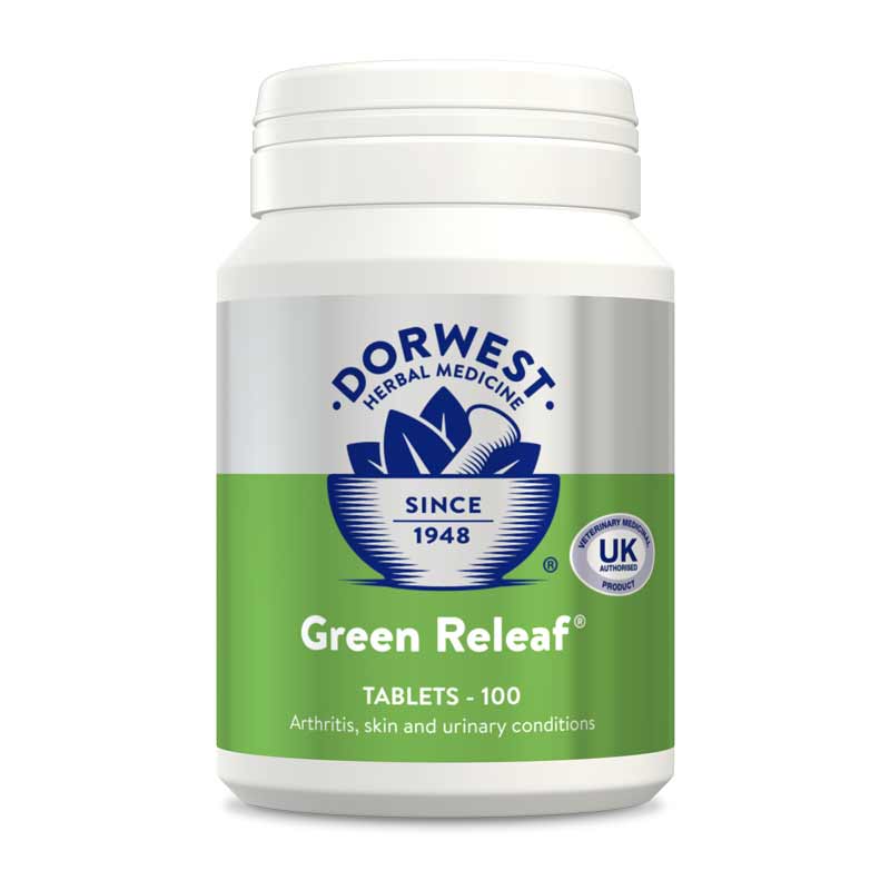 Dorwest Herbs Green Relief 100 Tablet Dog Treatments Dorwest Herbs 