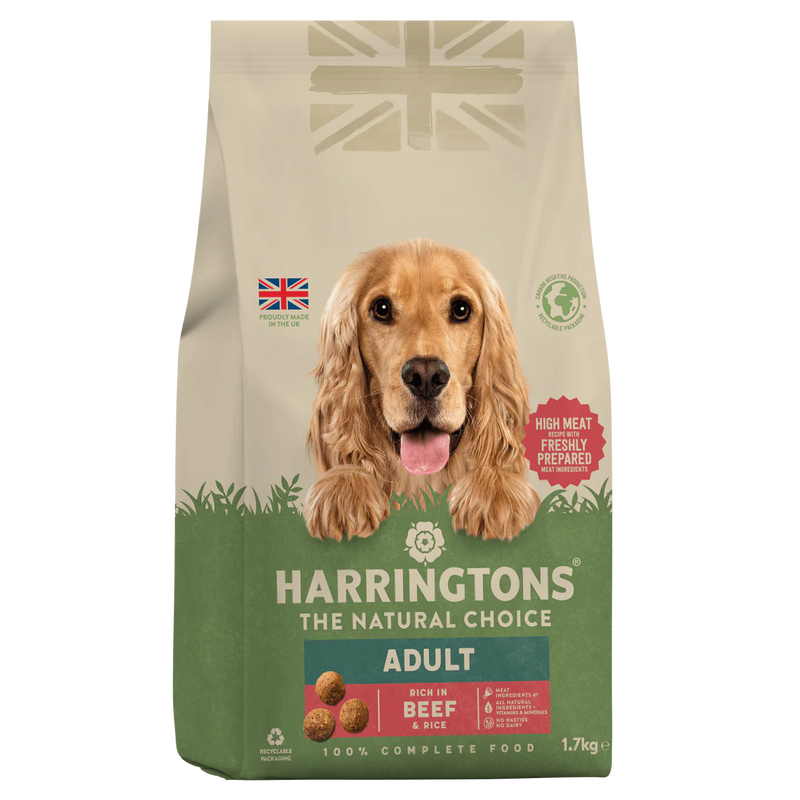 Harringtons Beef & Brown Rice 1.7kg Dry Dog Food Harringtons 