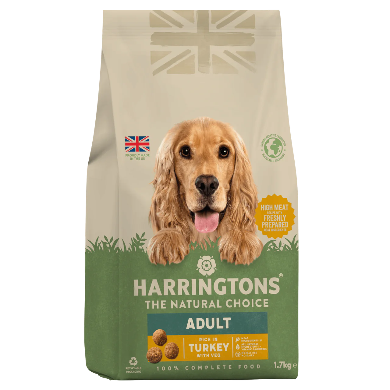 Harringtons Turkey & Veg 2kg Dry Dog Food Harringtons 