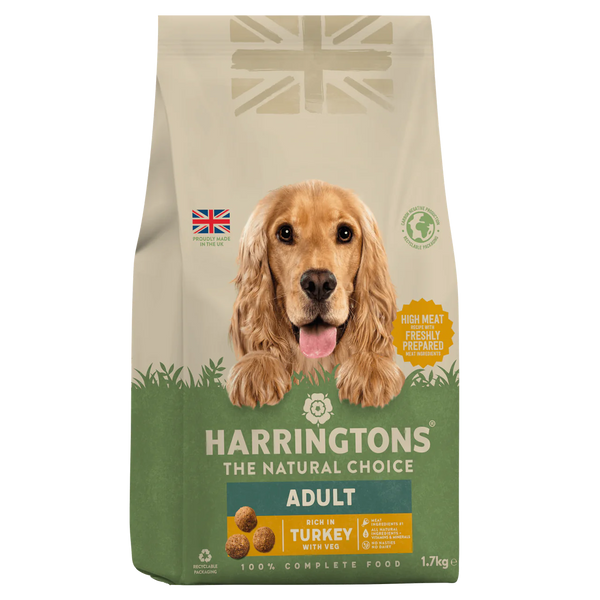Harringtons Turkey & Veg 2kg Dry Dog Food Harringtons 
