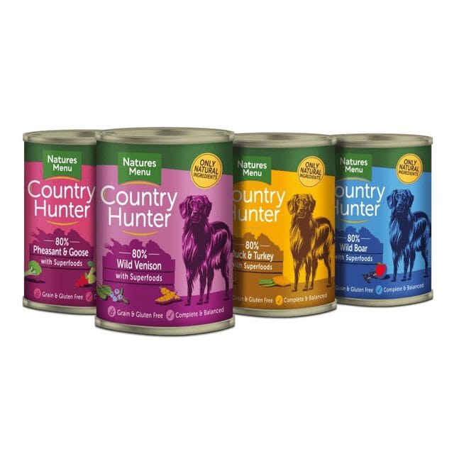 Country Hunter Game Meat Selection 12 x 400g Wet Dog Food Natures Menu 