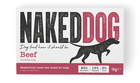 Naked Dog Working Beef 2x500g Raw Dog Food Naked Dog 