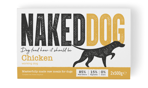 Naked Dog Working Chicken 2x500g Raw Dog Food Naked Dog 