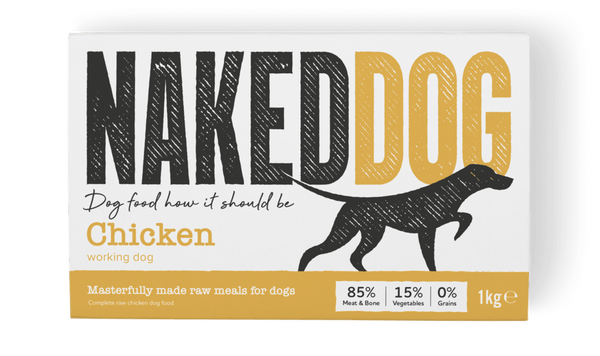 Naked Dog Working Chicken 1kg Raw Dog Food Naked Dog 