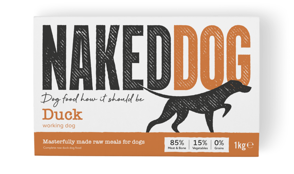 Naked Dog Working Duck 1kg Raw Dog Food Naked Dog 