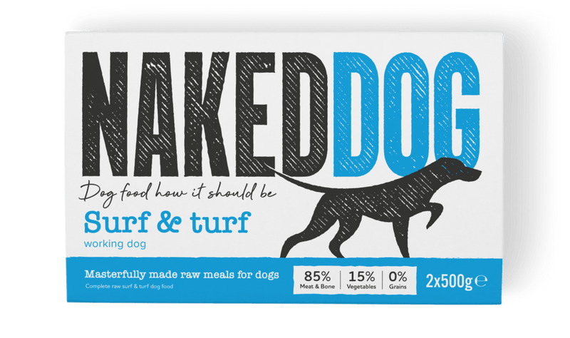 Naked Dog Working Surf & Turf 2x500g Raw Dog Food Naked Dog 