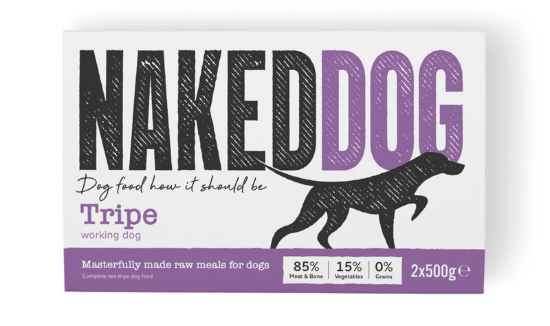 Naked Dog Working Tripe 2x500g Raw Dog Food Naked Dog 