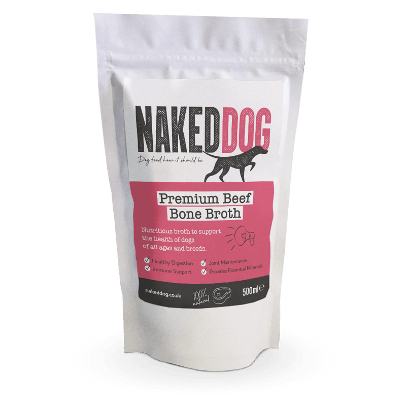 Naked Premium Beef Bone Broth 500ml Raw Dog Food Naked Dog 