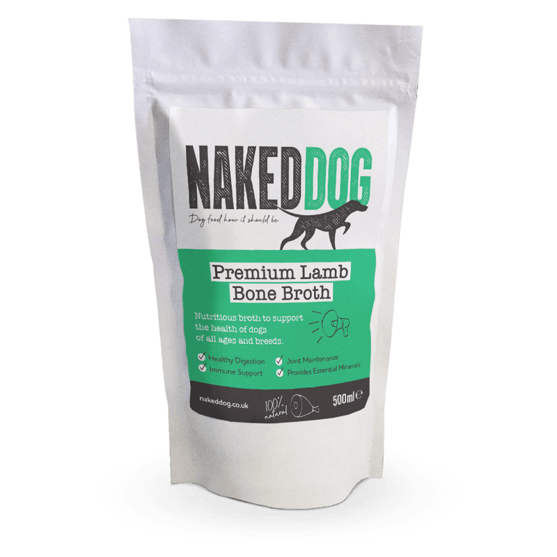 Naked Premium Lamb Bone Broth 500ml Raw Dog Food Naked Dog 