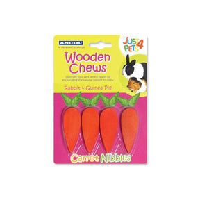 Ancol Carrot Nibbles 4pk Gerbils Ancol 