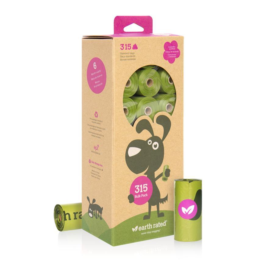 ER Poop Bags 315 Scented 21 Rolls Dog Earth Rated 