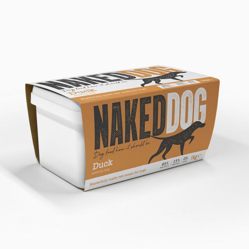 Naked Dog Working Duck 1kg Raw Dog Food Naked Dog 