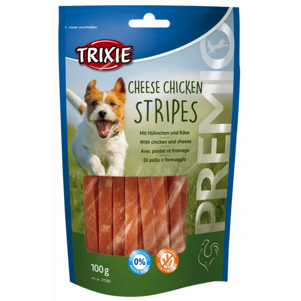 Premio Cheese Chicken Stripe Dog Treats Trixie 