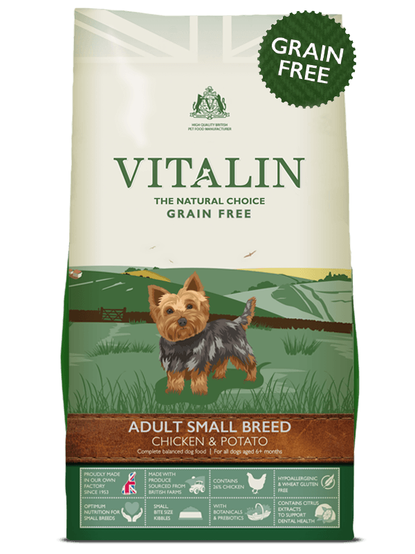 Vitalin Adult Small Breed 2kg Dry Dog Food Vitalin 