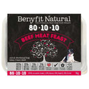 BN 80:10:10 Beef Meat Feast 1kg Raw Dog Food Benyfit Natural 